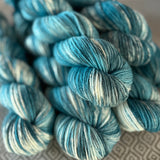 Heartland Worsted Weight Organic Merino Yarn - Shades of Turquoise