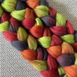 Merino Yak Silk Roving - Dragon Scales
