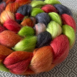 Merino Camel Silk Roving - Dragon Scales