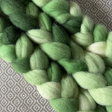 BFL Wool Roving - Shades of Emerald