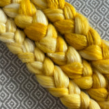 *Seconds* Yak Silk Roving -  Shades of Sunshine Bleached