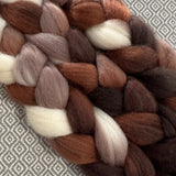 BFL Wool Roving - Cappuccino