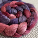Merino Yak Silk Roving - Meteor Shower