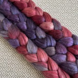 Merino Yak Silk Roving - Meteor Shower