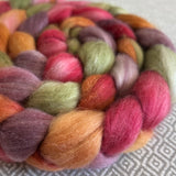 Merino Camel Silk Roving - Grapevine