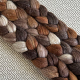 Merino Yak Silk Roving - Cappuccino
