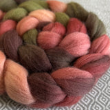 BFL Wool Roving - Paper Roses