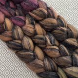 Polwarth Black Bamboo Silk Roving - Cider House