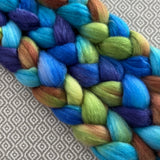 Merino Silk Cashmere Roving - Peacock