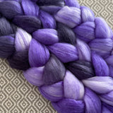 Merino Silk Cashmere Roving - Shades of Violet