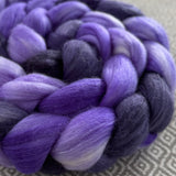 Merino Silk Cashmere Roving - Shades of Violet