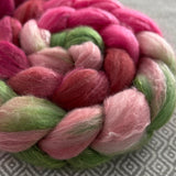 Polwarth Mulberry Silk Roving - Love Notes