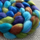 Merino Silk Cashmere Roving - Peacock