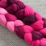 Rambouillet Wool Roving - Shades of Magenta