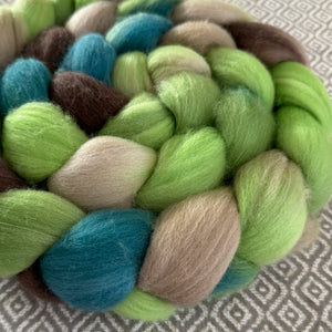 Merino Superfine Roving - OOAK - Moss