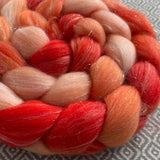 Glitter Roving - Shades of Tangerine