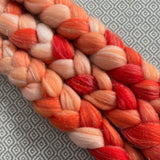 Glitter Roving - Shades of Tangerine