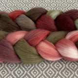 Merino Silk Cashmere Roving - Paper Roses