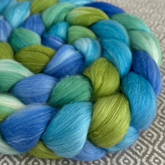 Merino Silk Cashmere Roving - Seaglass