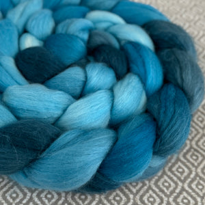 Merino Silk Cashmere Roving - Shades of Turquoise