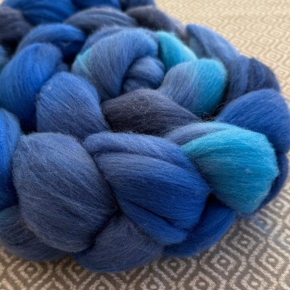 Rambouillet Wool Roving - Sapphire