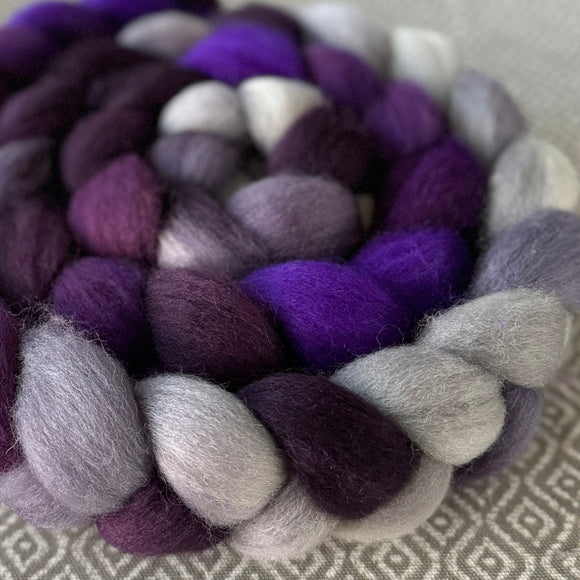 BFL Wool Roving - Violet