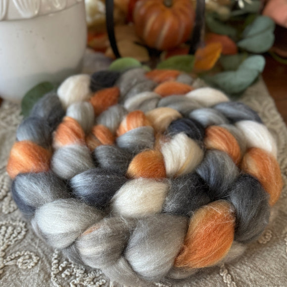 Merino Camel Silk Roving - Cosmos