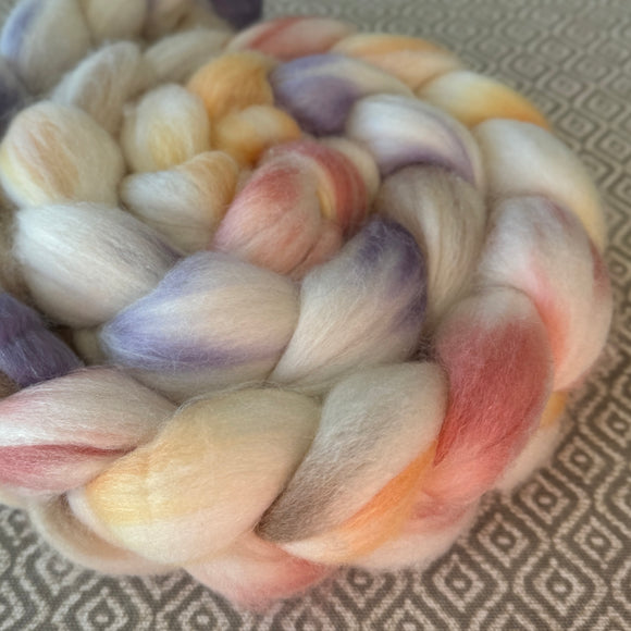 Polwarth Mulberry Silk Roving - OOAK - Beachcomber