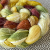 Merino Bamboo Silk Roving - Harvest