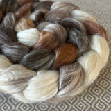 Merino Bamboo Silk Roving - Cappuccino