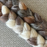Merino Bamboo Silk Roving - Cappuccino