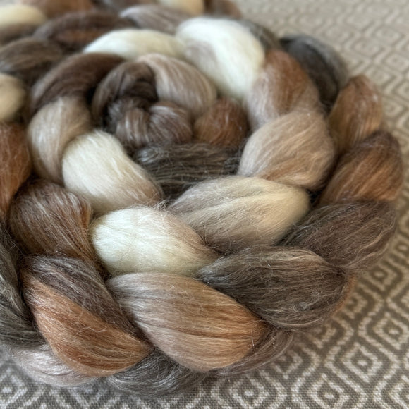 Merino Tencel Roving - Cappuccino