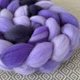 Polwarth Wool Roving - Shades of Violet