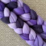 Polwarth Wool Roving - Shades of Violet