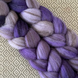 Heathered BFL Roving - Shades of Violet