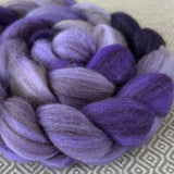 Heathered BFL Roving - Shades of Violet