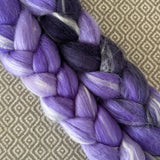 Merino Bamboo Silk Roving - Shades of Violet
