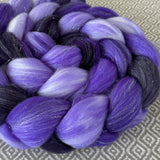 Glitter Roving - Shades of Violet - Silver