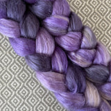Camel Silk Roving - Shades of Violet
