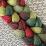 BFL Wool Roving - Holly Berry