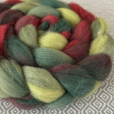 BFL Wool Roving - Holly Berry