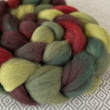 Polwarth Wool Roving - Holly Berry