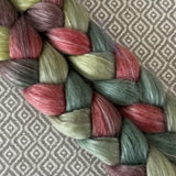 Merino Tencel Roving - Holly Berry