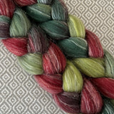 Glitter Roving - Holly Berry - Gold