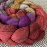 Heathered BFL Roving - Chrysanthemum