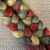 Camel Silk Roving - Holly Berry