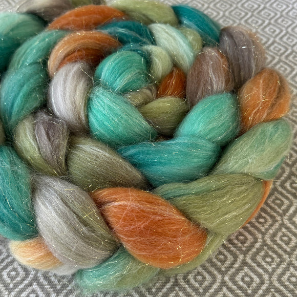 Glitter Roving - OOAK - Purr - Gold