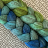 Heathered BFL Roving - Seaglass