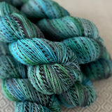 Zippy Fingering Weight Yarn - Turquoise Variegated