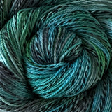 Zippy Fingering Weight Yarn - Turquoise Variegated